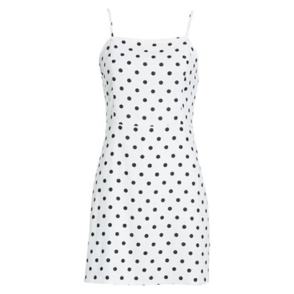 BP White Black Polka Dot Mini Dress 4X NWT